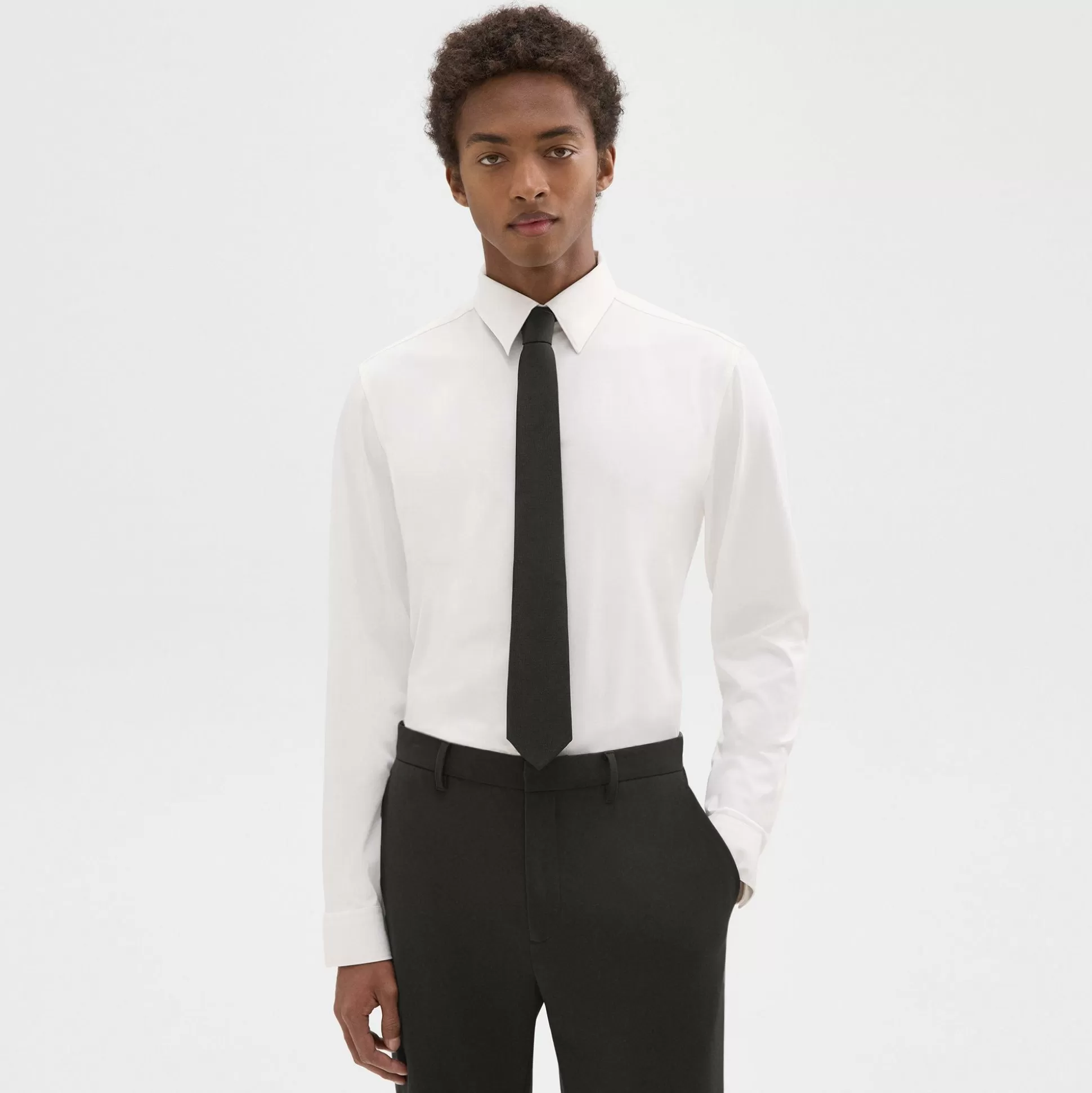 Theory Roadster Slim Tie In Silk-Men Accessories