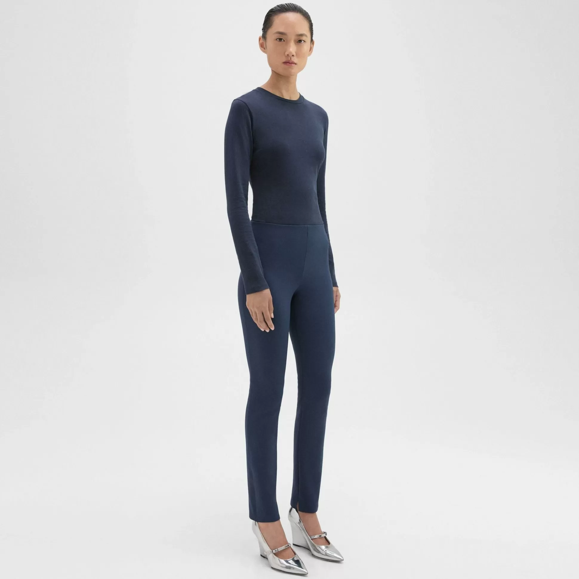 Theory Skinny Legging In Scuba-Women Pants