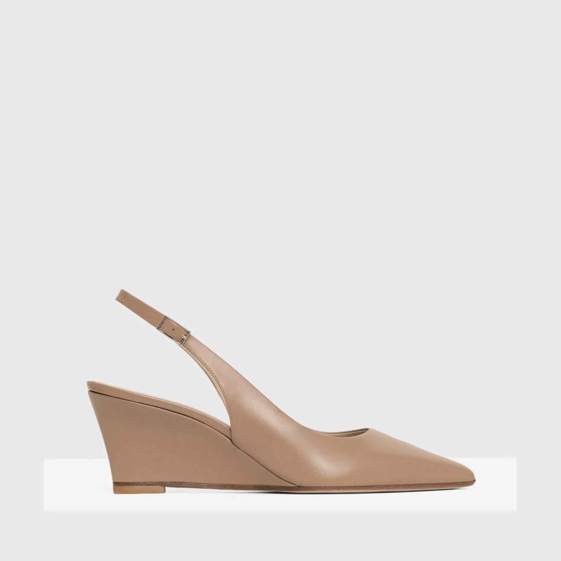 Theory Slingback Wedge In Leather-Women Shoes