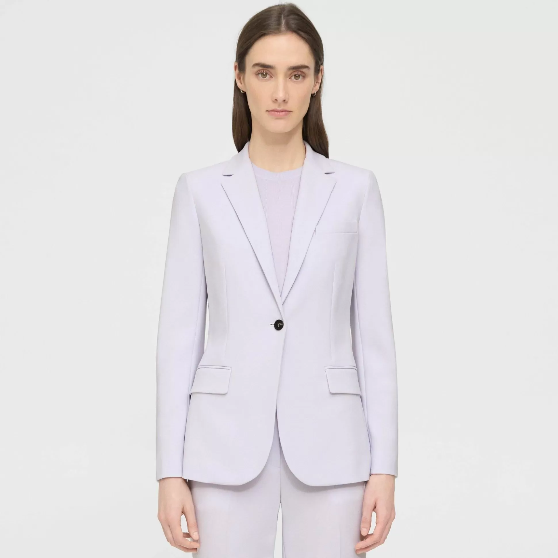 Theory Staple Blazer In Admiral Crepe-Women Blazers + Jackets