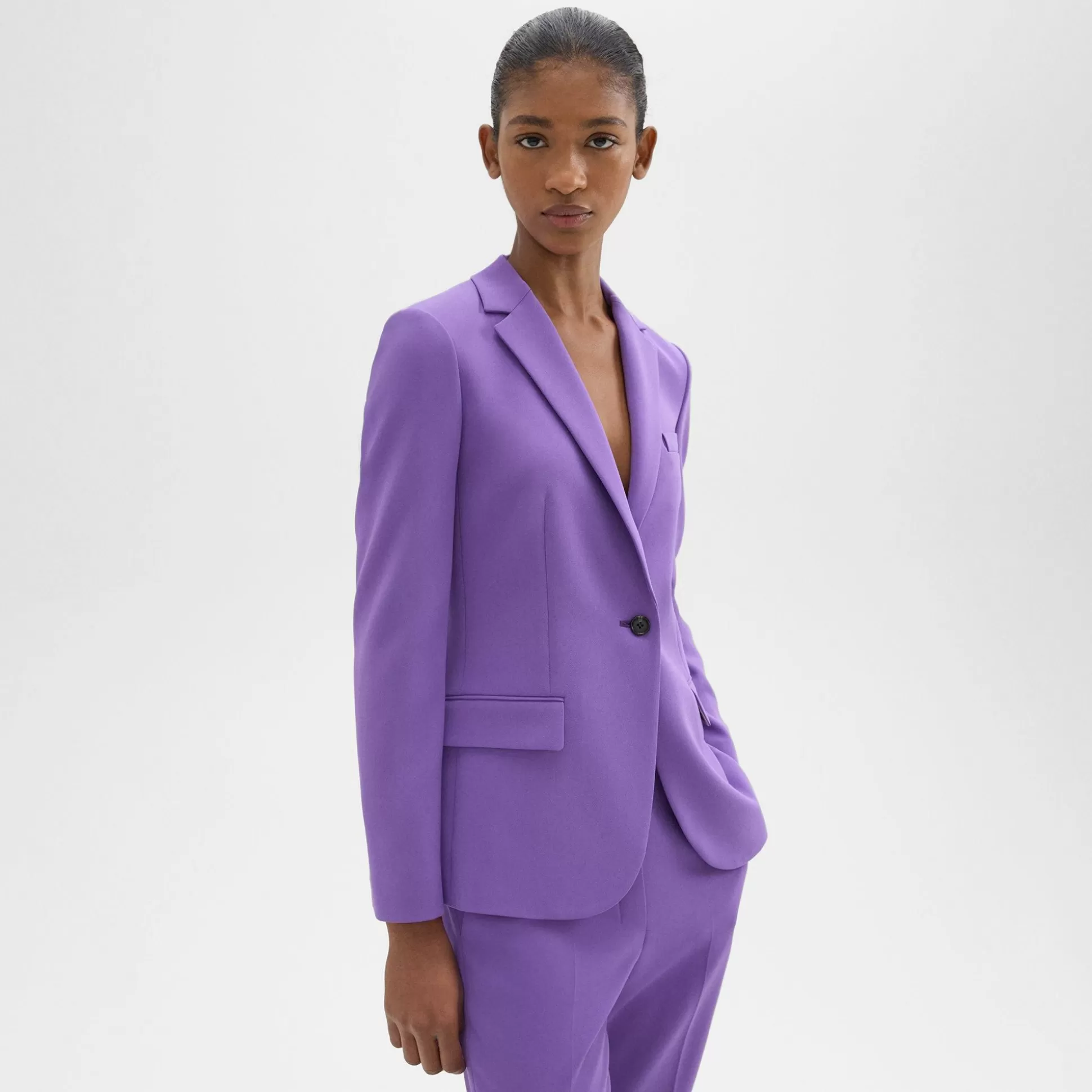 Theory Staple Blazer In Admiral Crepe-Women Suits | Blazers + Jackets