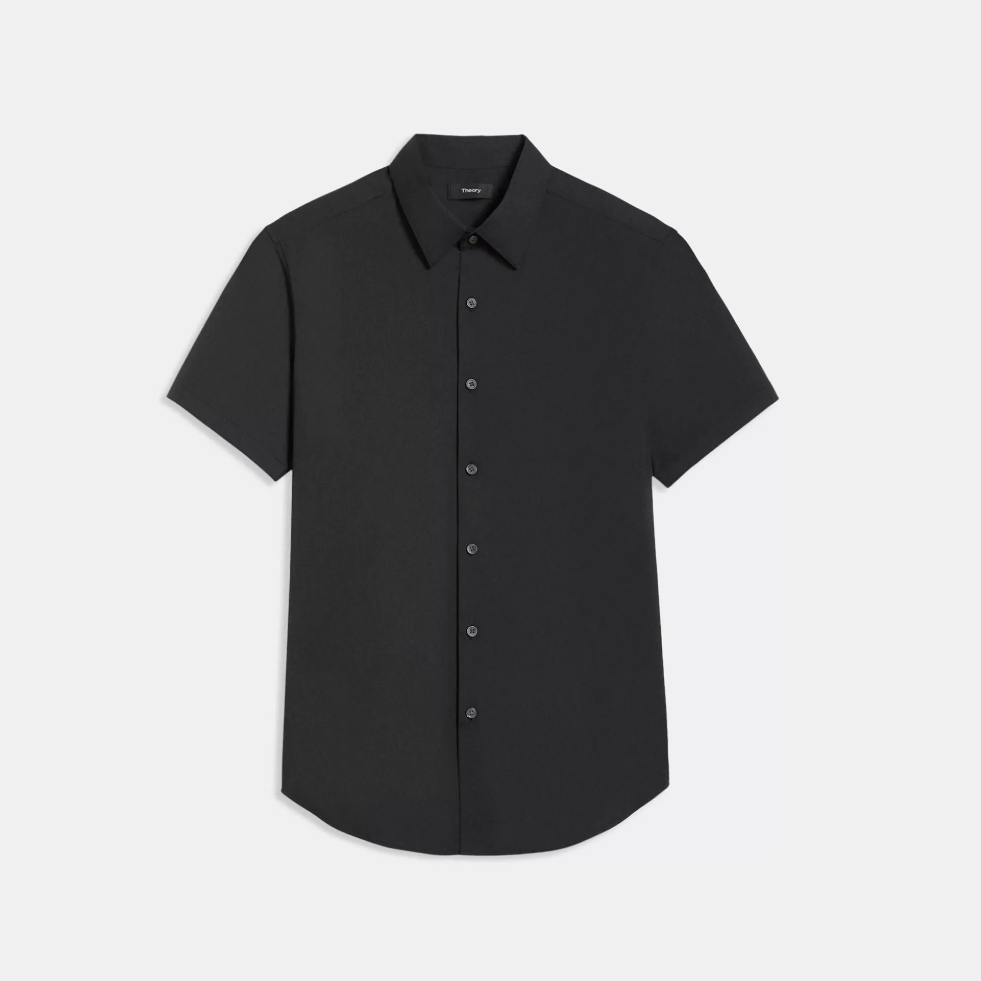 Theory Sylvain Short-Sleeve Shirt In Good Cotton-Men Shirts