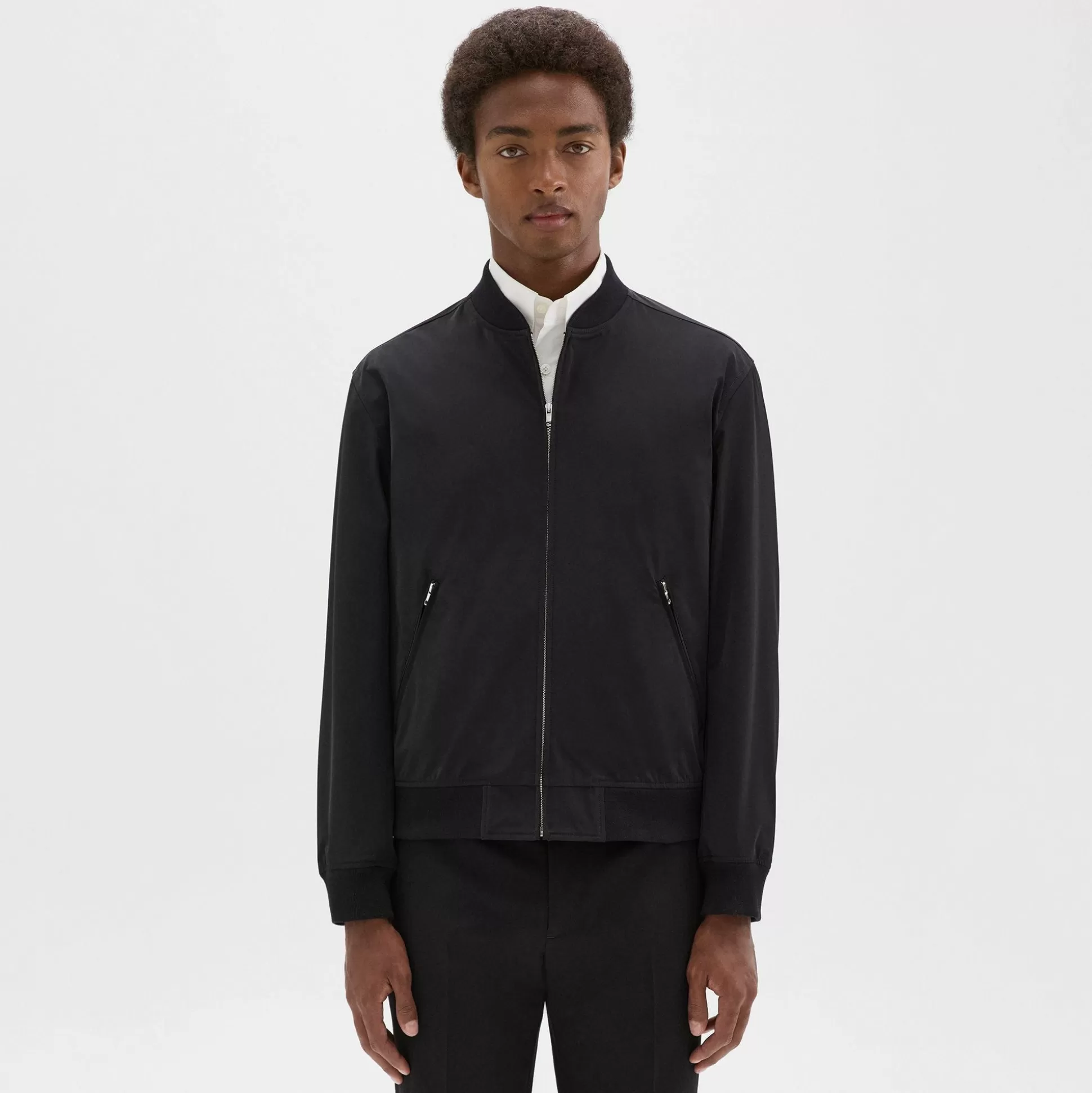 Theory Tailored Bomber Jacket In Foundation Twill-Men Outerwear