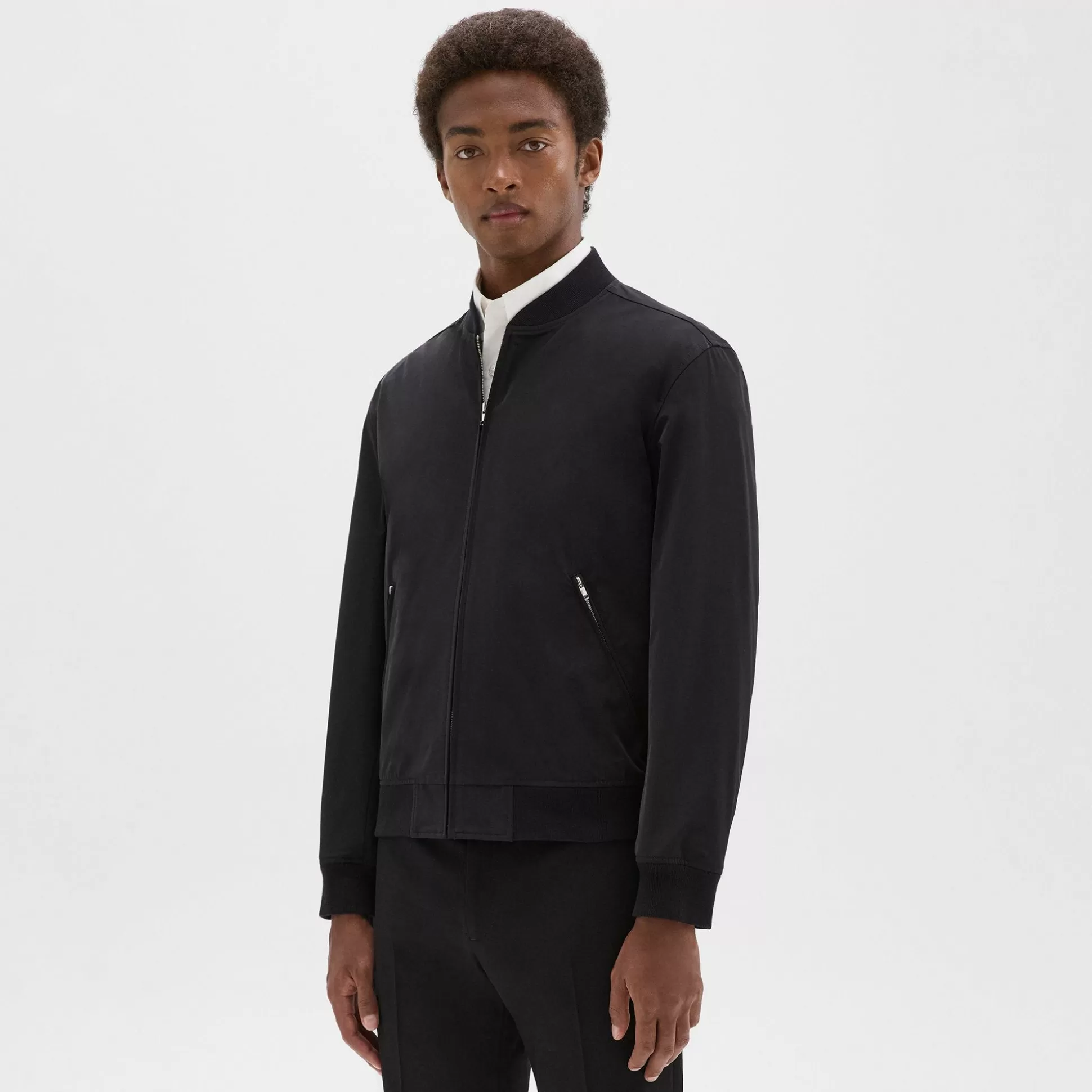 Theory Tailored Bomber Jacket In Foundation Twill-Men Outerwear