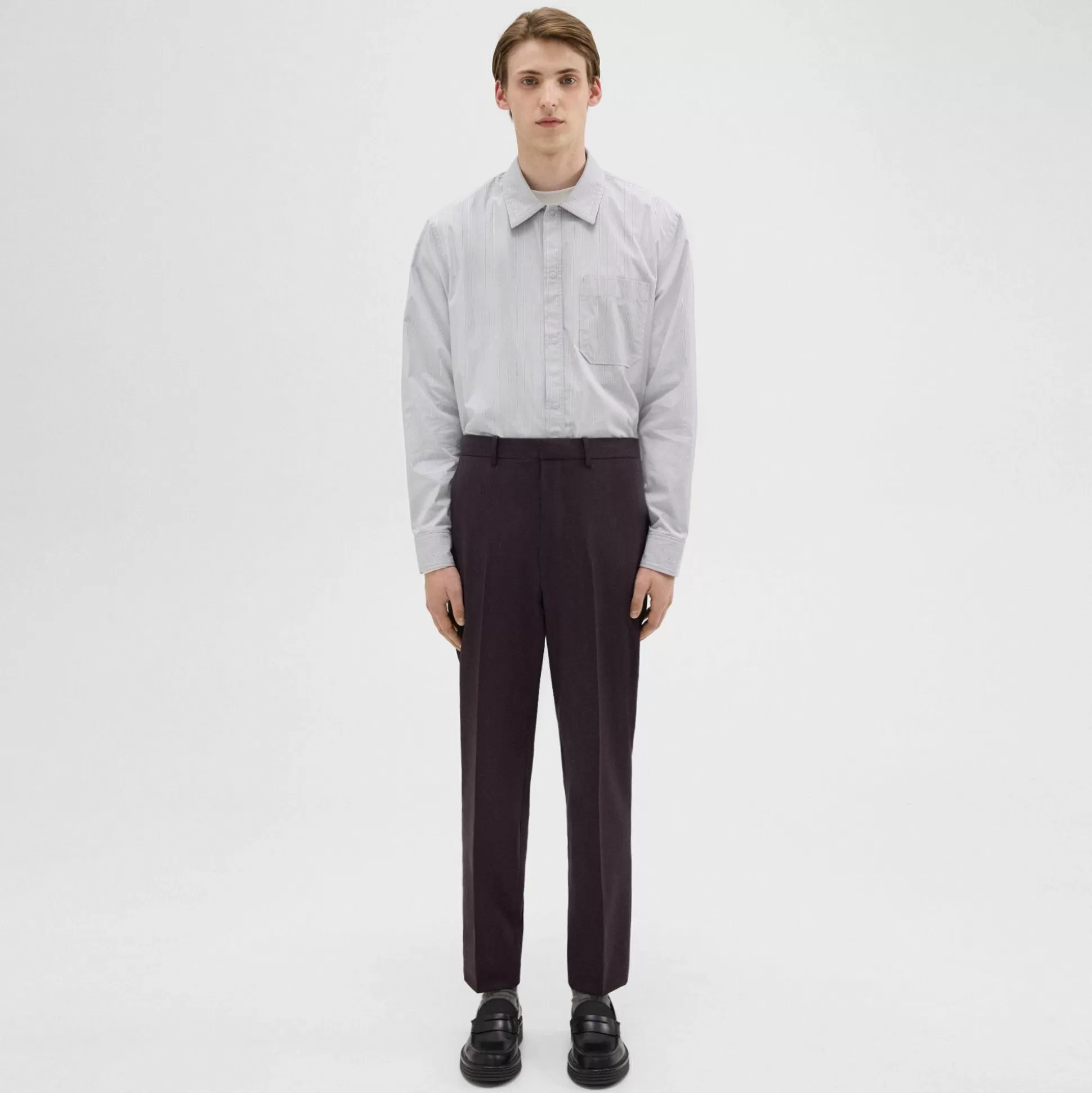 Theory Tapered Wool Gabardine Pant-Men Pants