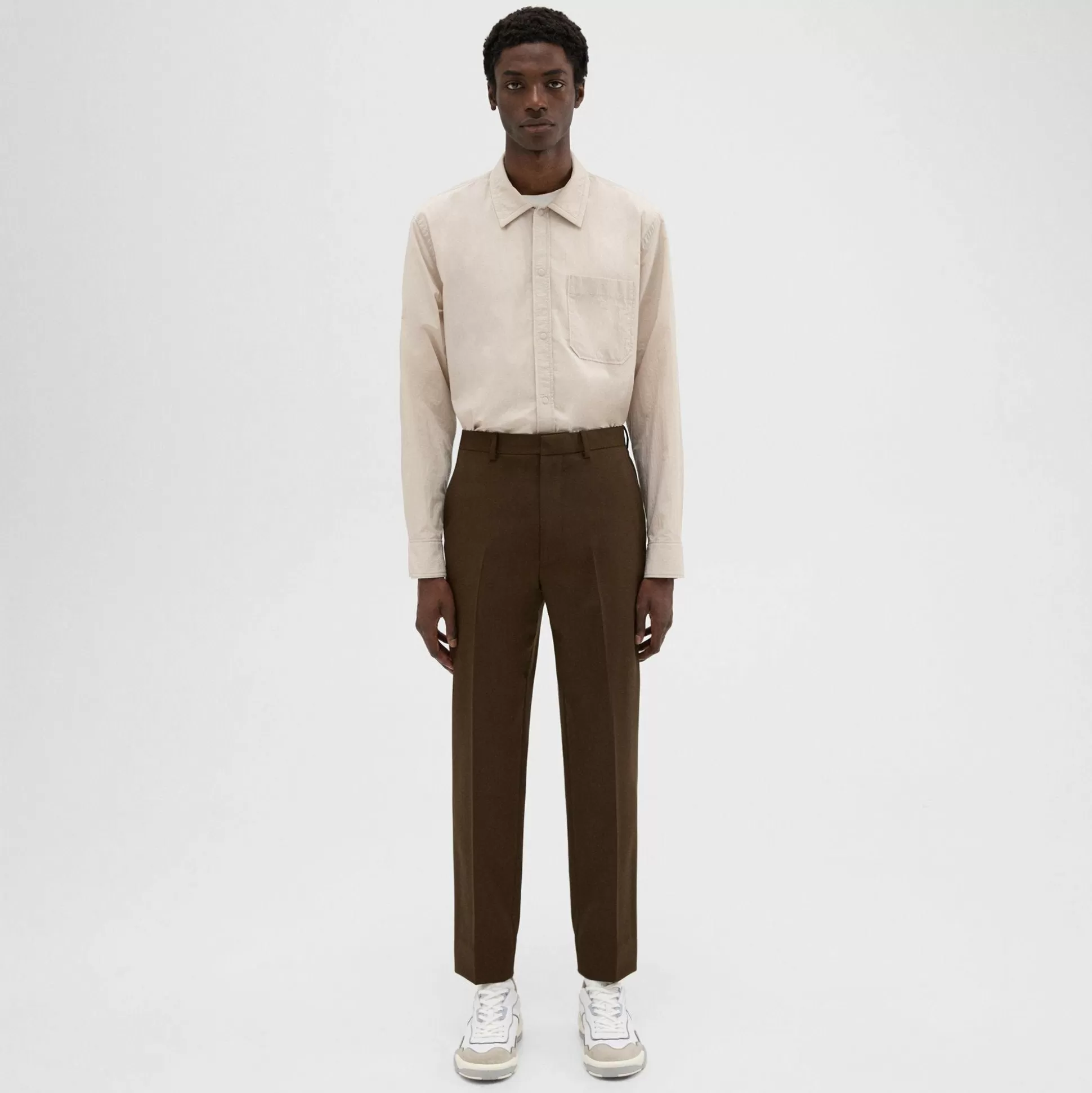 Theory Tapered Wool Gabardine Pant-Men Pants