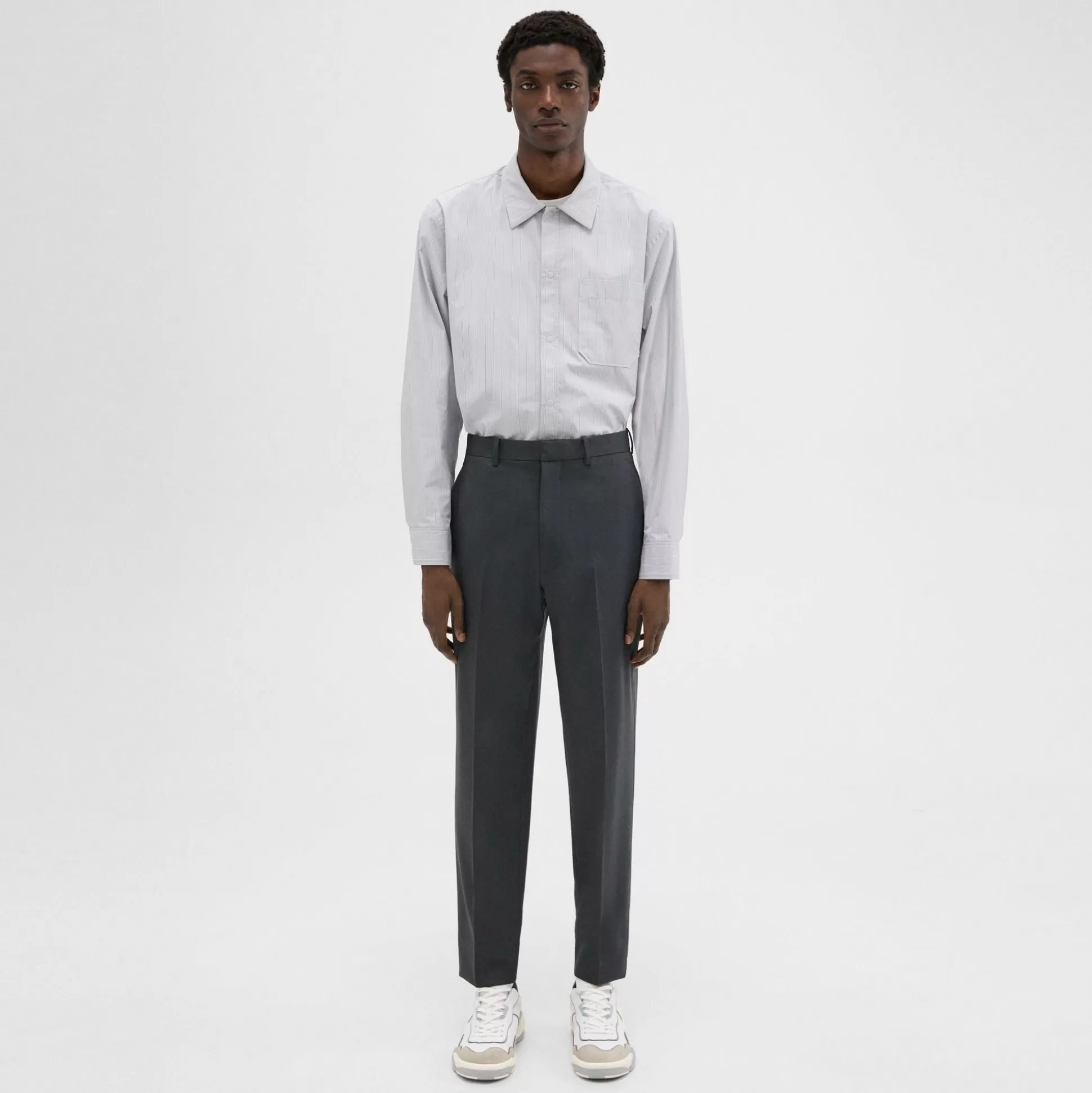 Theory Tapered Wool Gabardine Pant-Men Pants