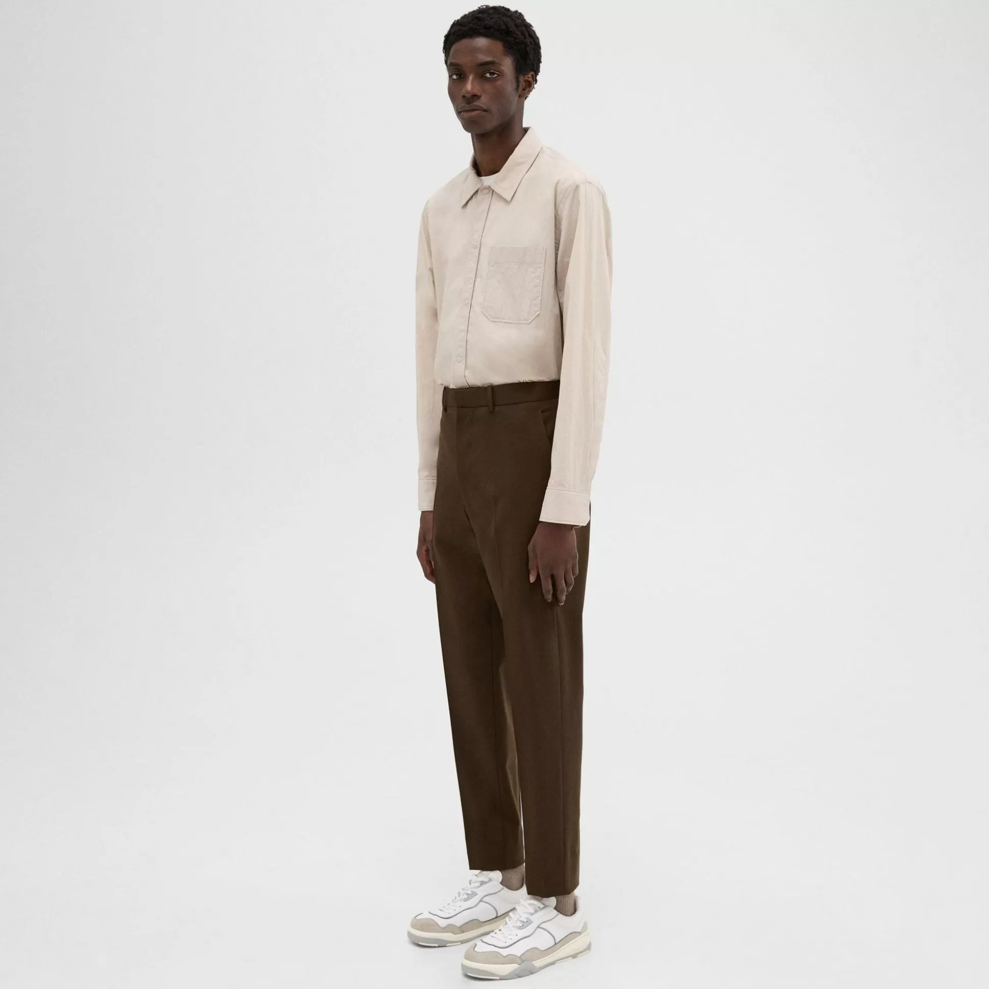 Theory Tapered Wool Gabardine Pant-Men Pants