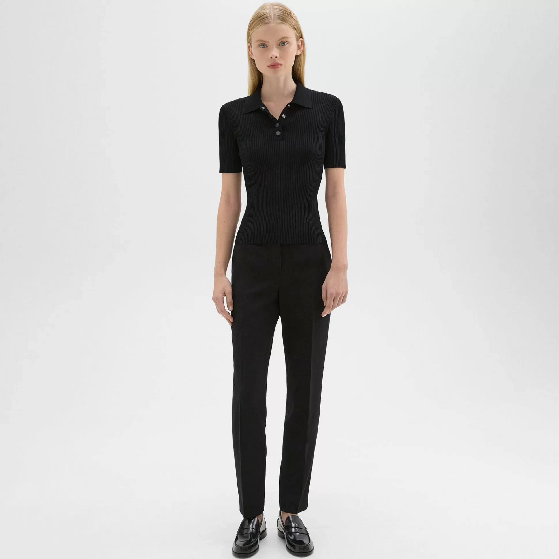 Theory Treeca Full Length Pant In Admiral Crepe-Women Suits | Pants