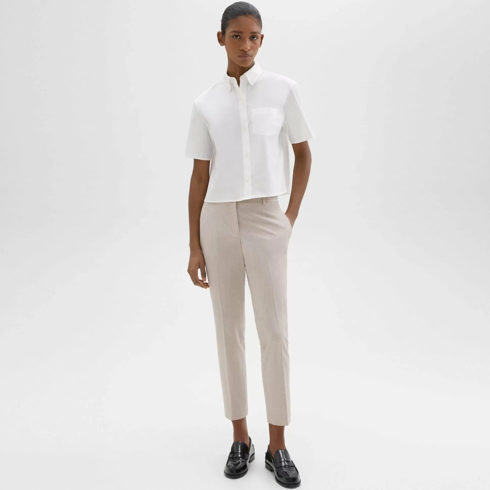 Theory Treeca Pant In Good Wool-Women Suits | Pants