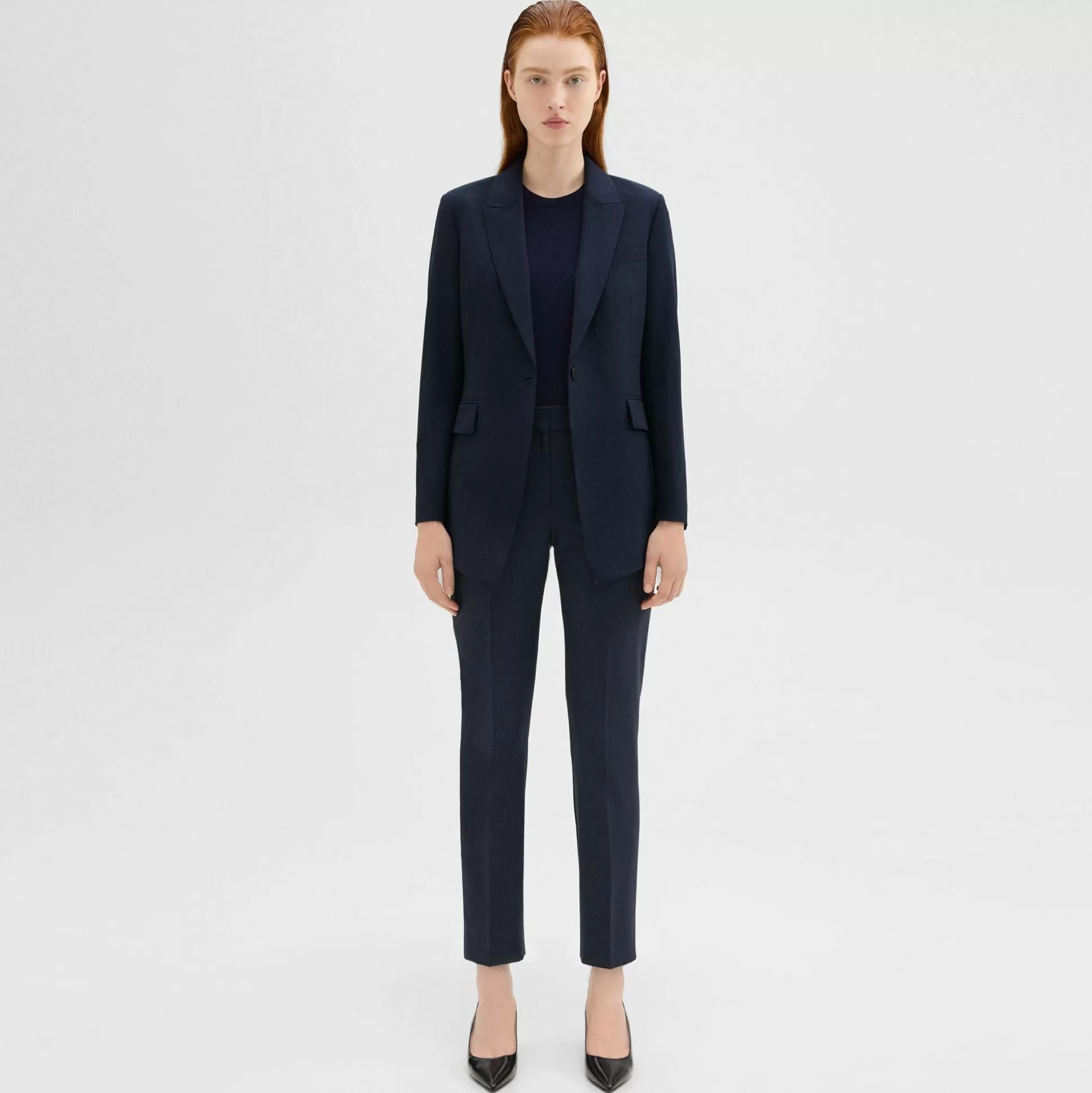 Theory Treeca Pant In Good Wool-Women Suits | Pants