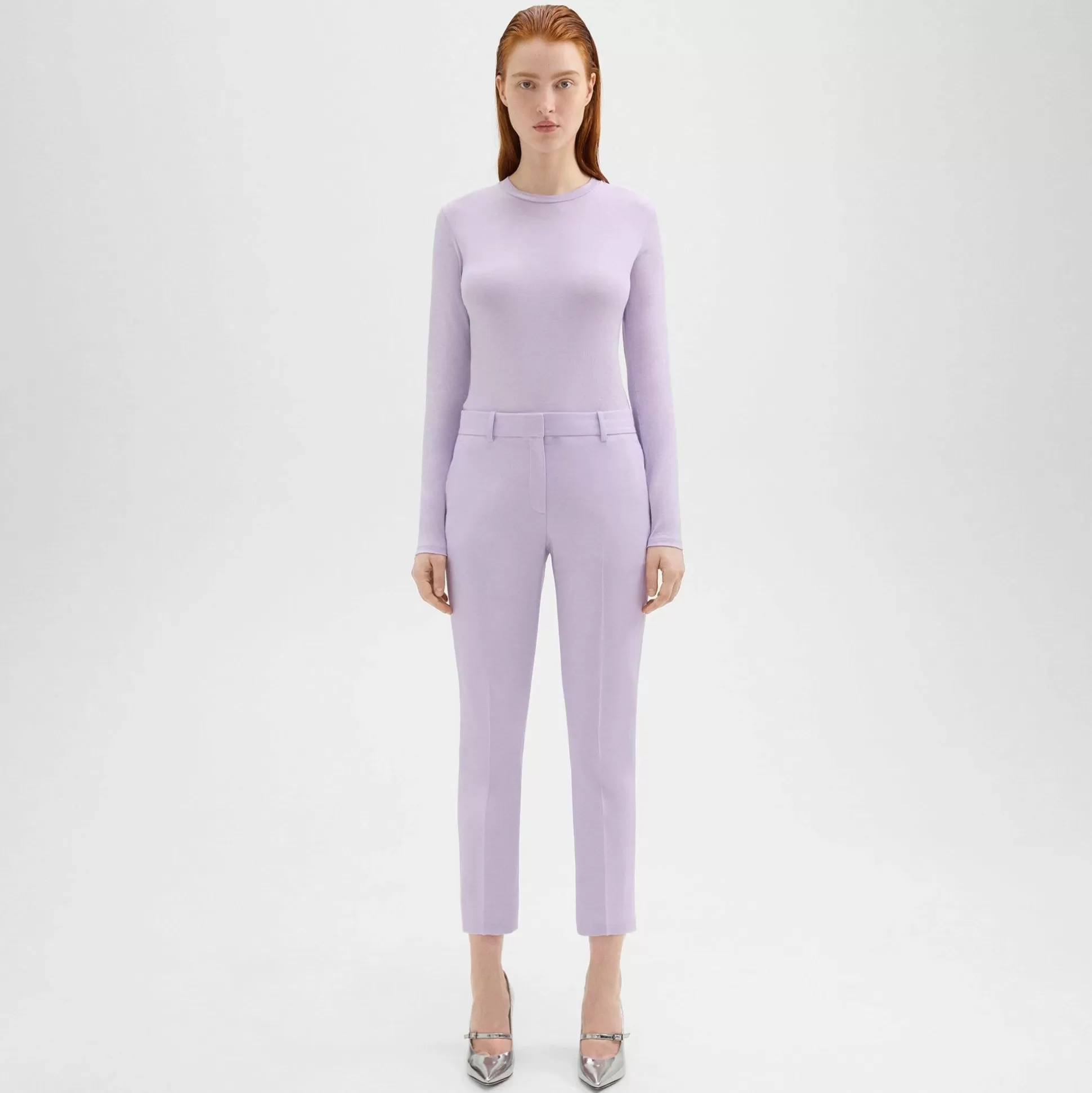 Theory Treeca Pant In Good Wool-Women Suits | Pants