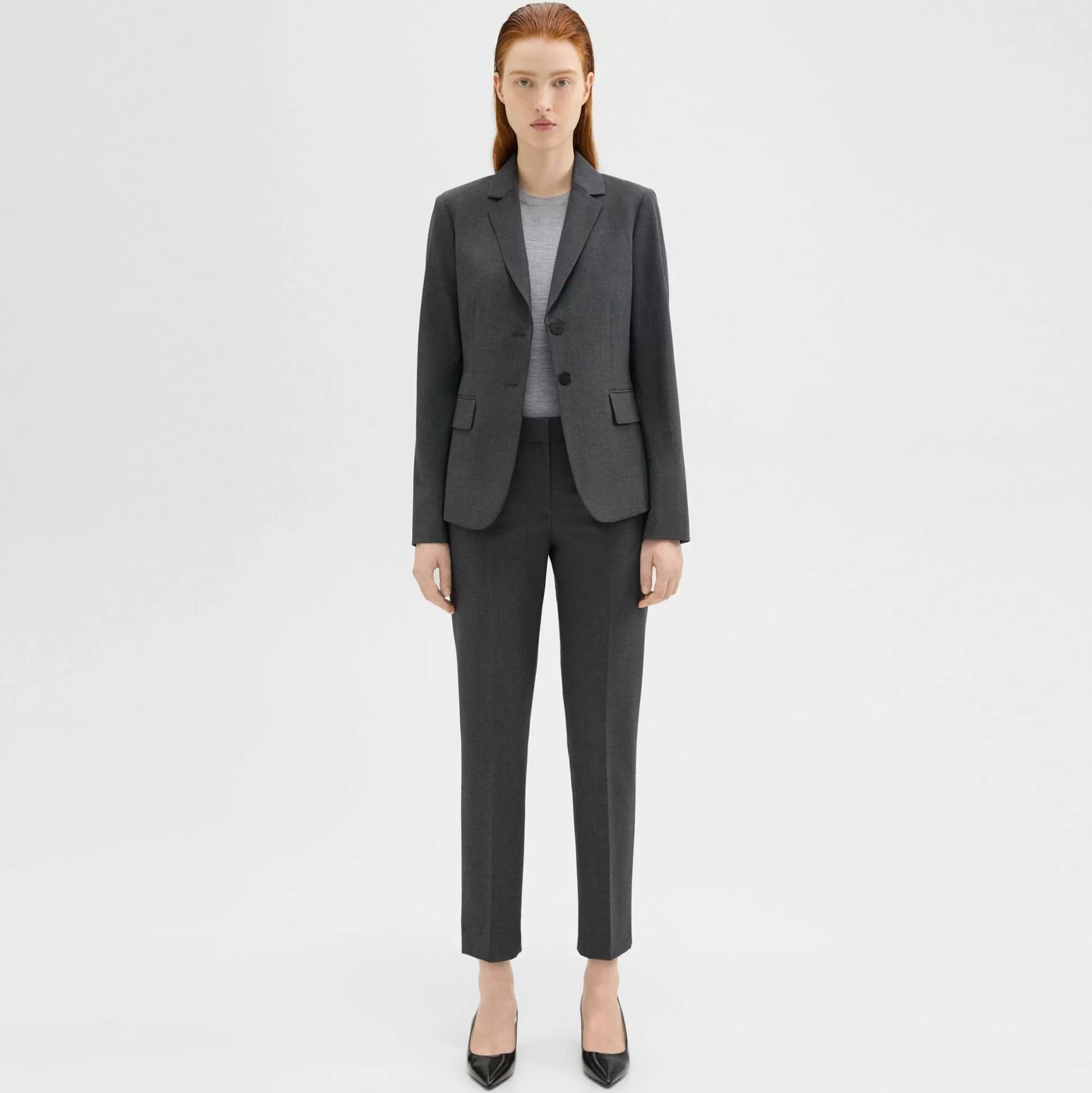 Theory Treeca Pant In Good Wool-Women Pants | Suits