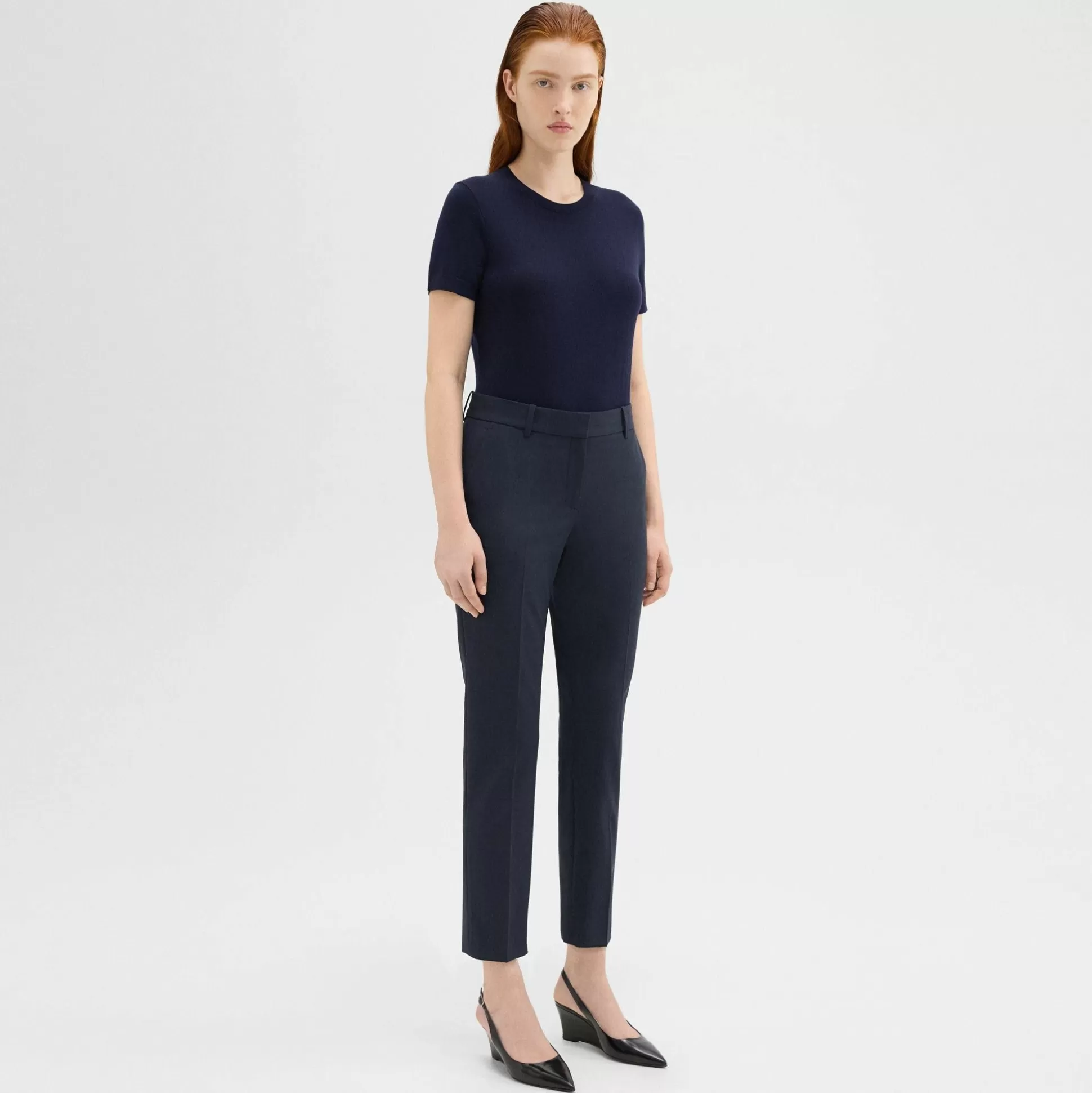 Theory Treeca Pant In Good Wool-Women Suits | Pants