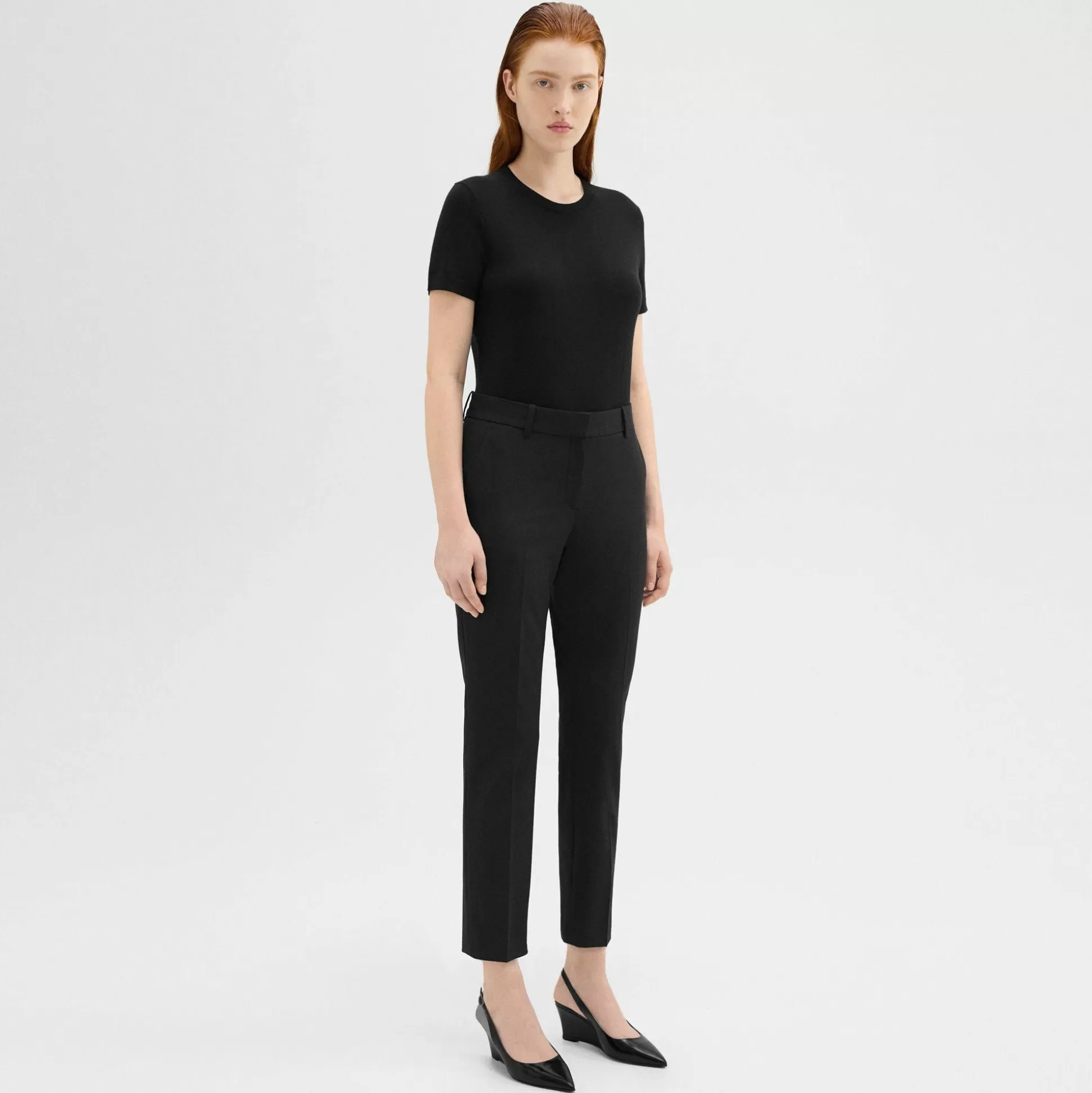 Theory Treeca Pant In Good Wool-Women Suits | Pants