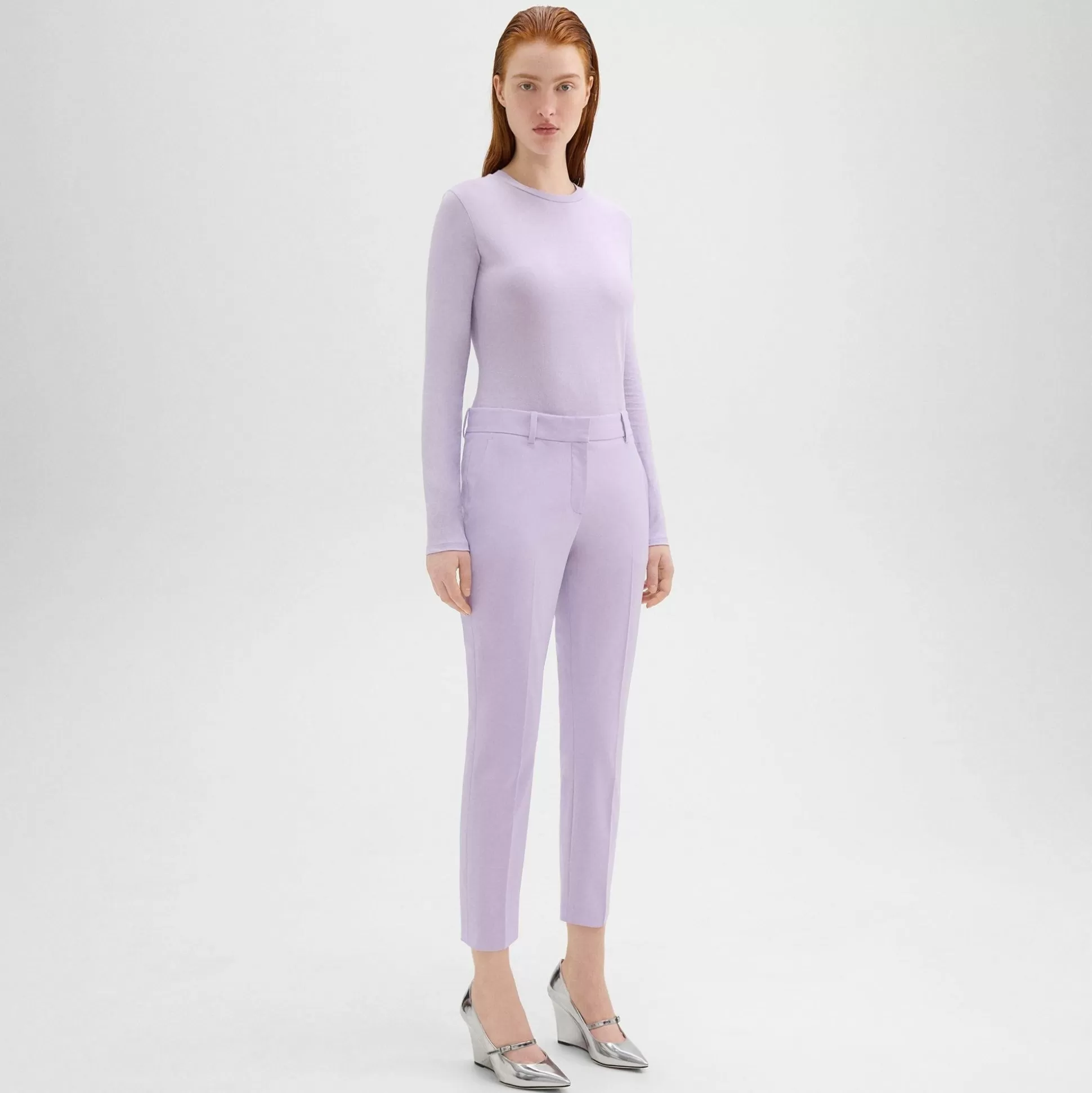 Theory Treeca Pant In Good Wool-Women Suits | Pants