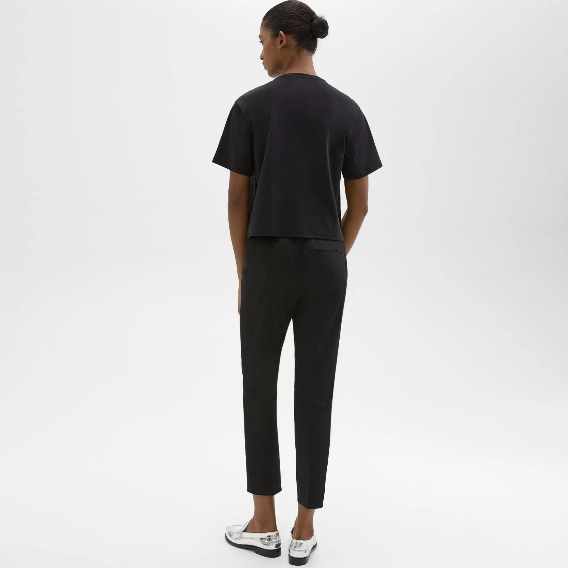 Theory Treeca Pull-On Pant In Good Linen-Women Pants