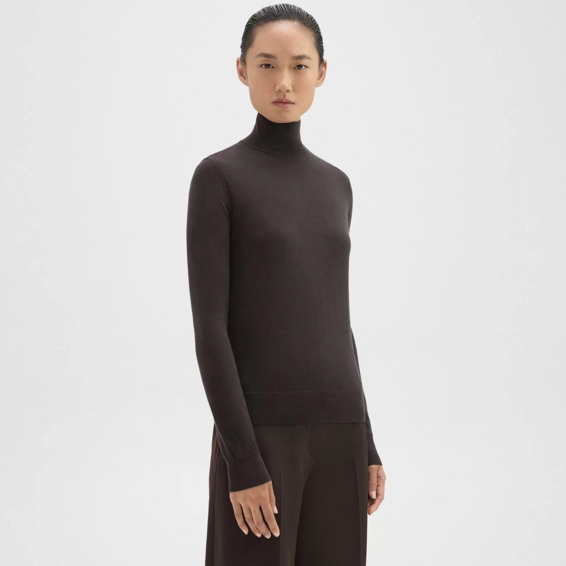 Theory Turtleneck Sweater In Regal Wool-Women Sweaters + Cardigans