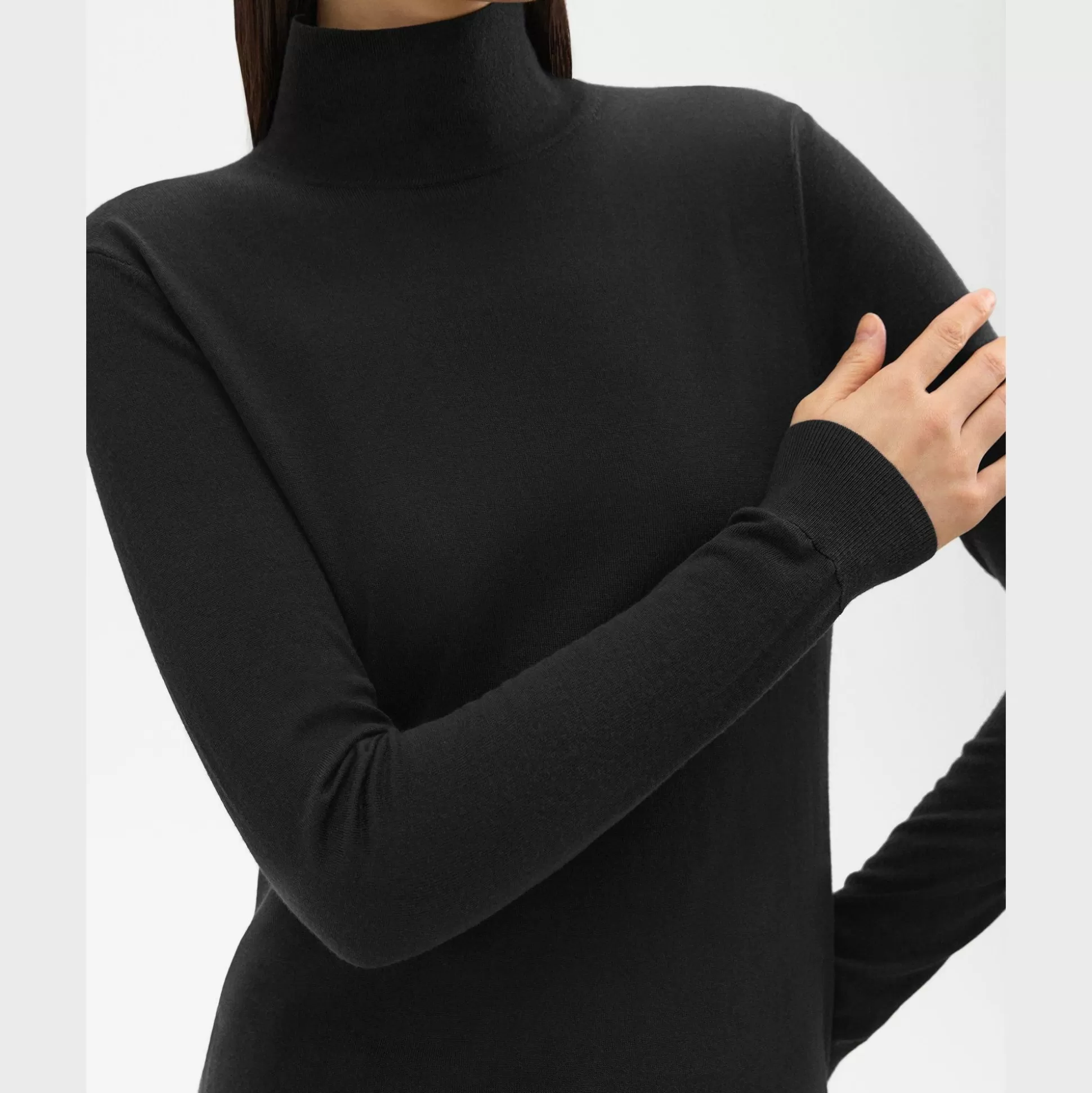 Theory Turtleneck Sweater In Regal Wool-Women Sweaters + Cardigans