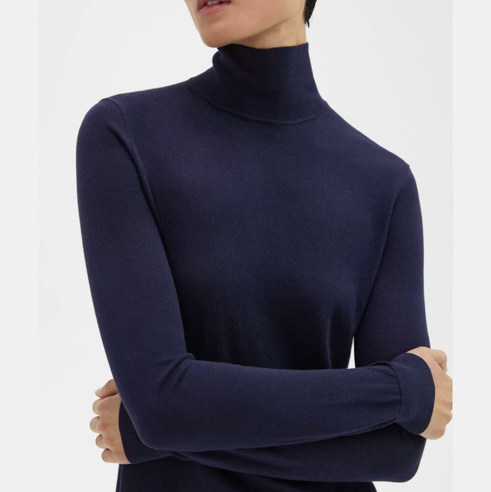 Theory Turtleneck Sweater In Regal Wool-Women Sweaters + Cardigans