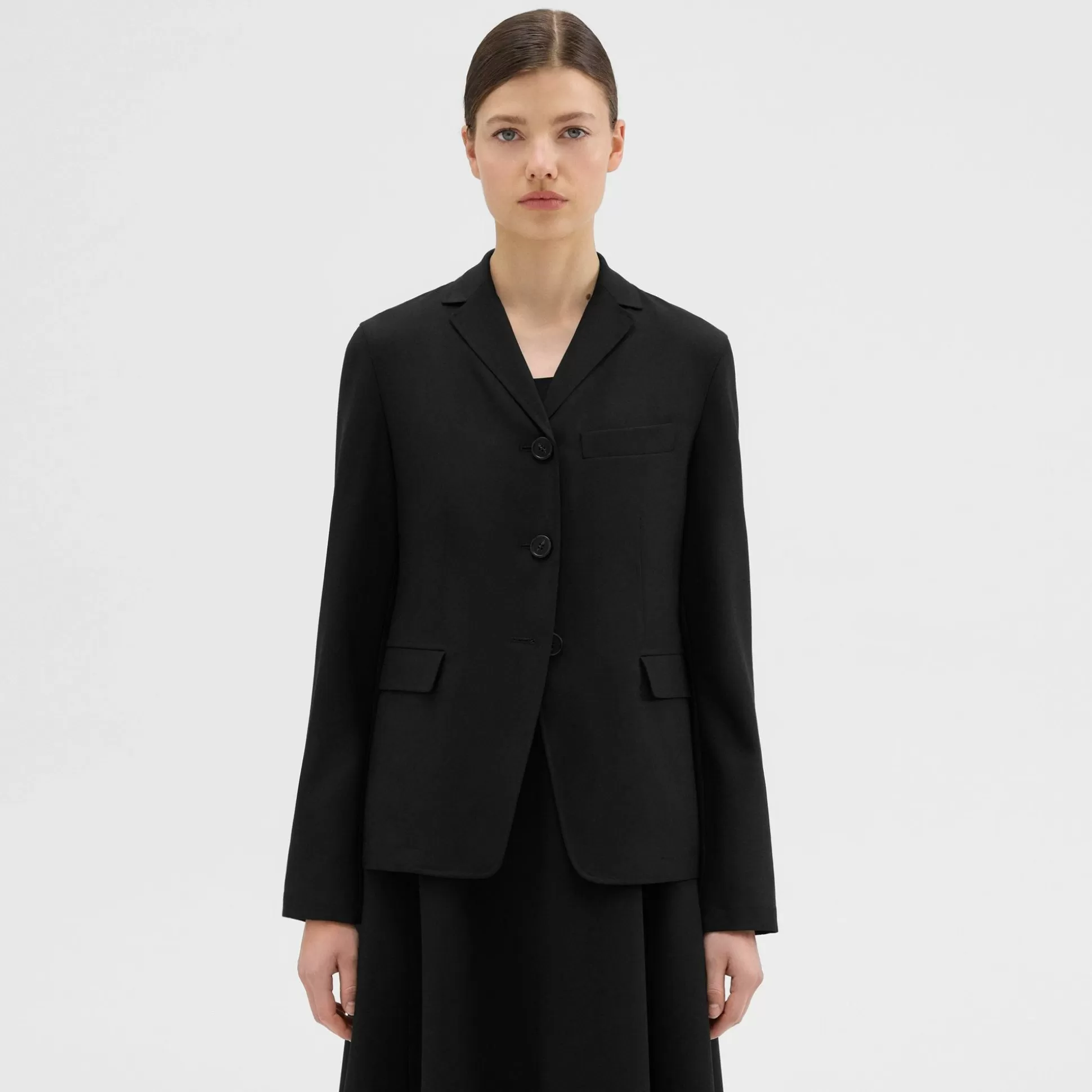 Theory Virgin Wool Slim Fit Blazer-Women Suits | Blazers + Jackets