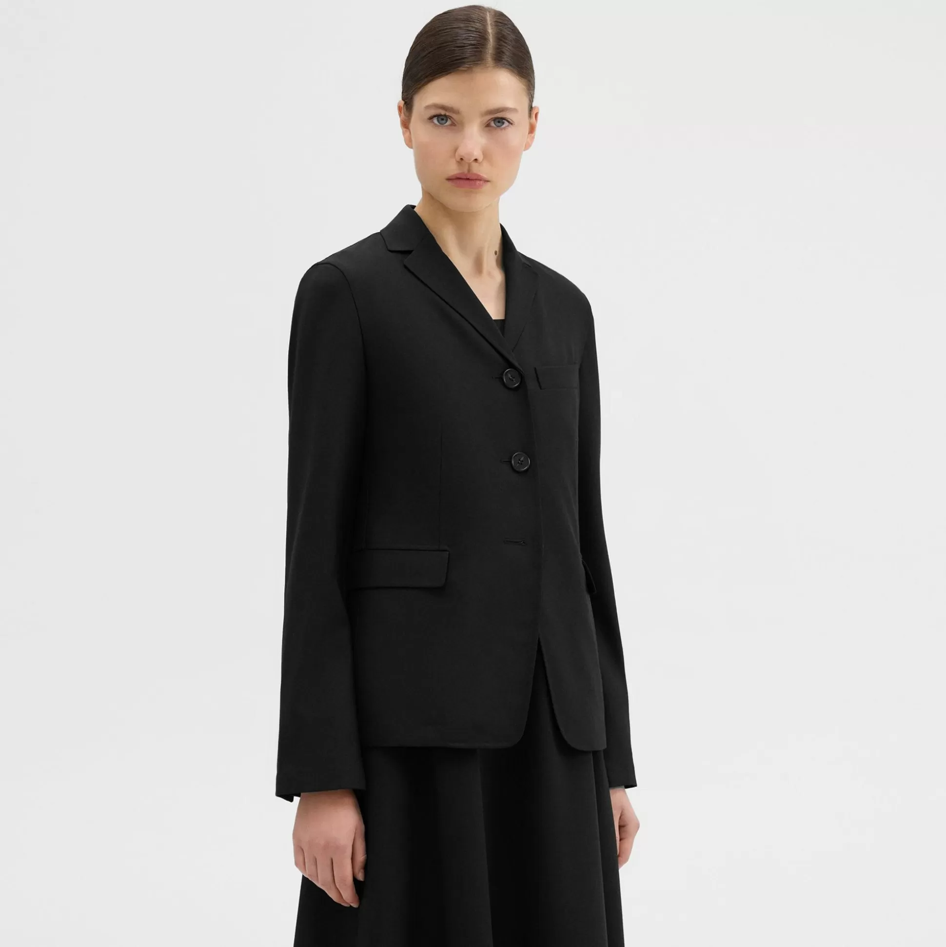 Theory Virgin Wool Slim Fit Blazer-Women Suits | Blazers + Jackets