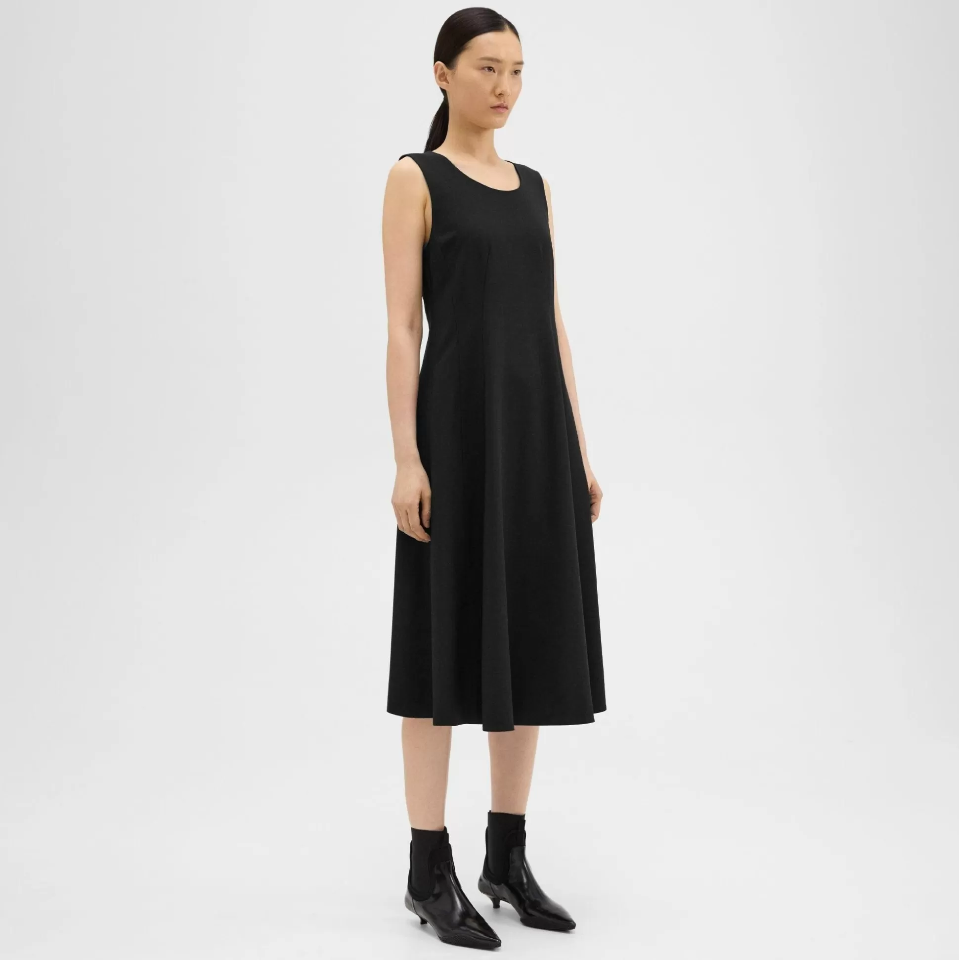 Theory Wool-Viscose Tank Dress-Women Dresses