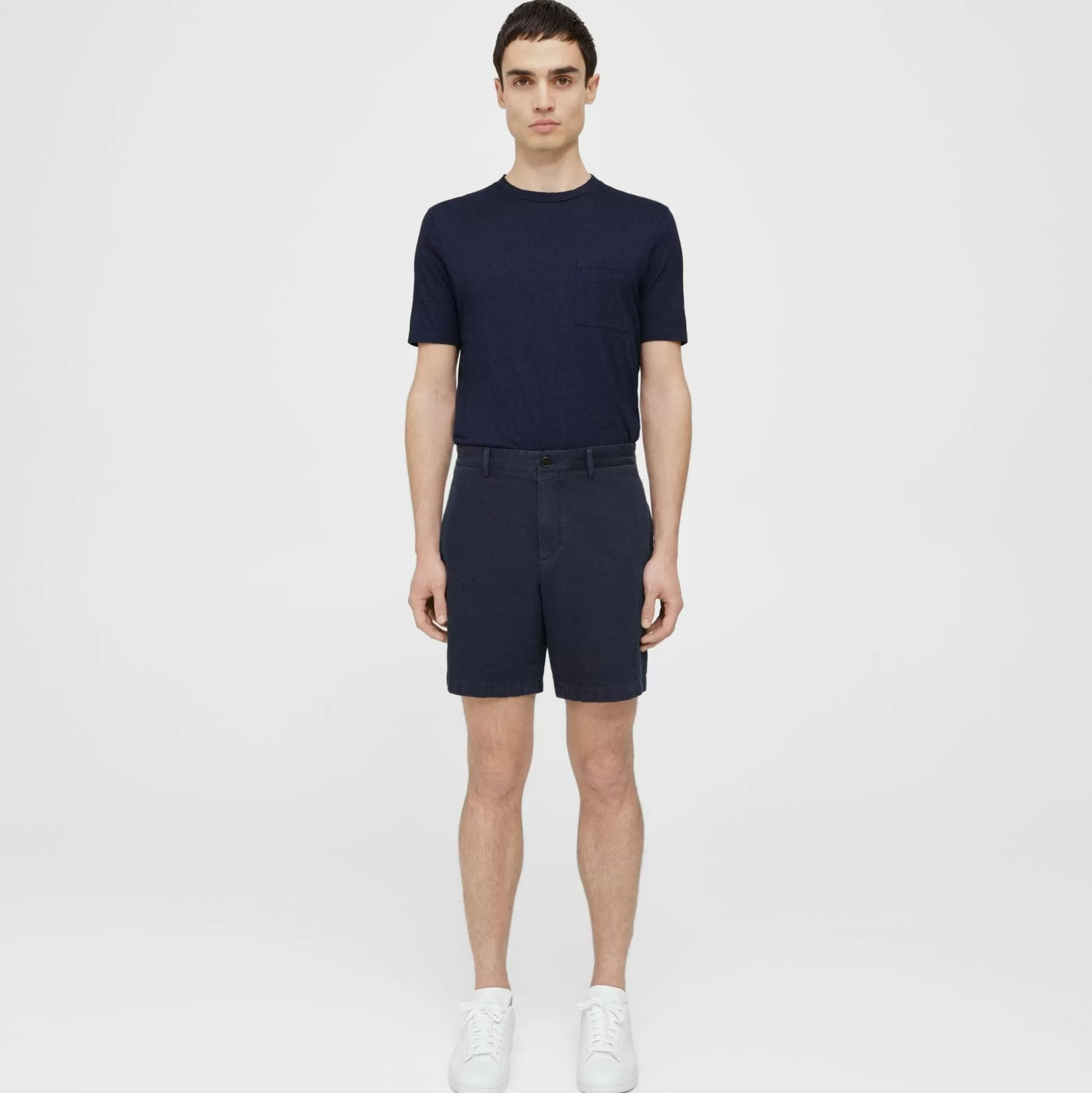 Theory Zaine 7" Short In Chambray-Men Pants | Shorts