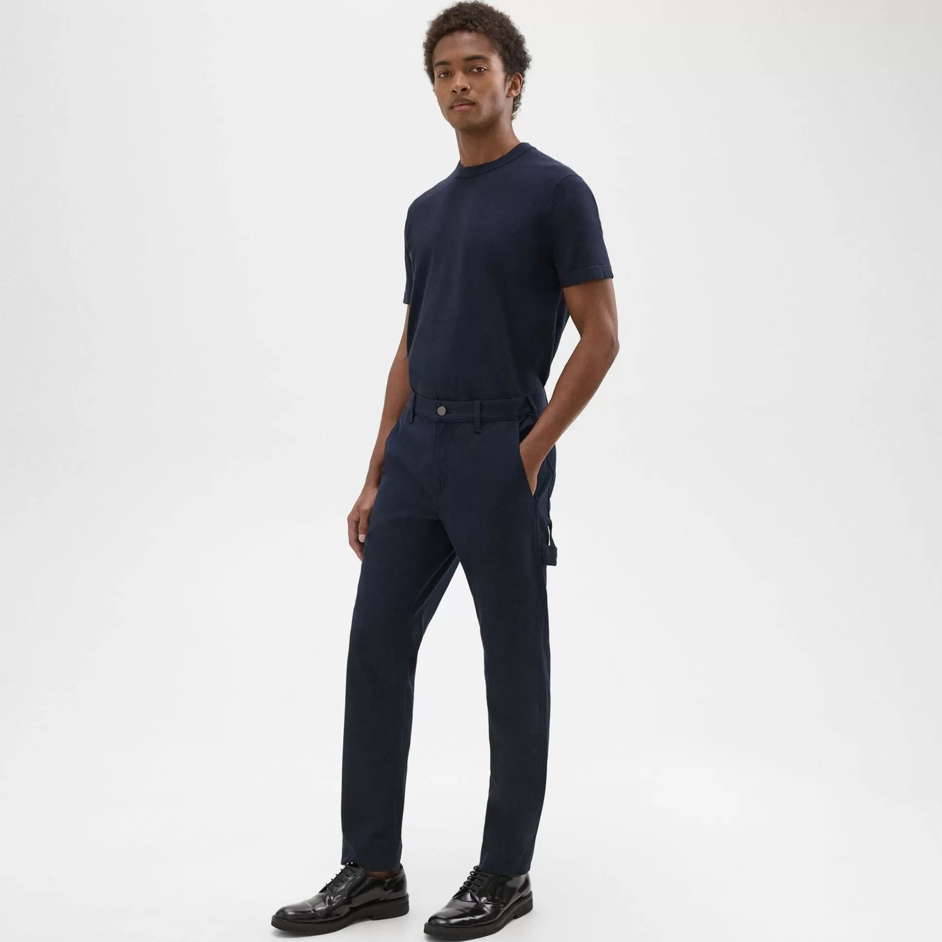 Theory Zaine Carpenter Pant In Stretch Cotton Canvas-Men Pants