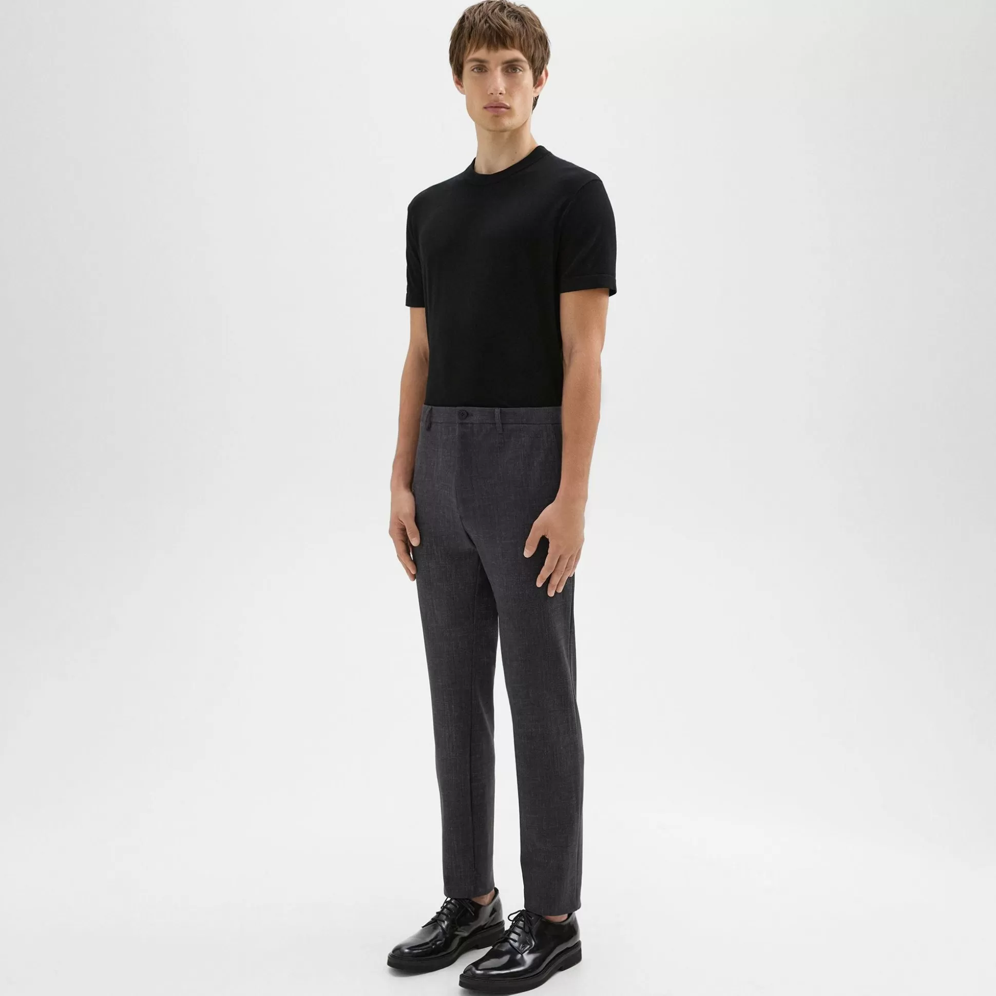 Theory Zaine Pant In Printed Precision Ponte-Men Suits | Pants