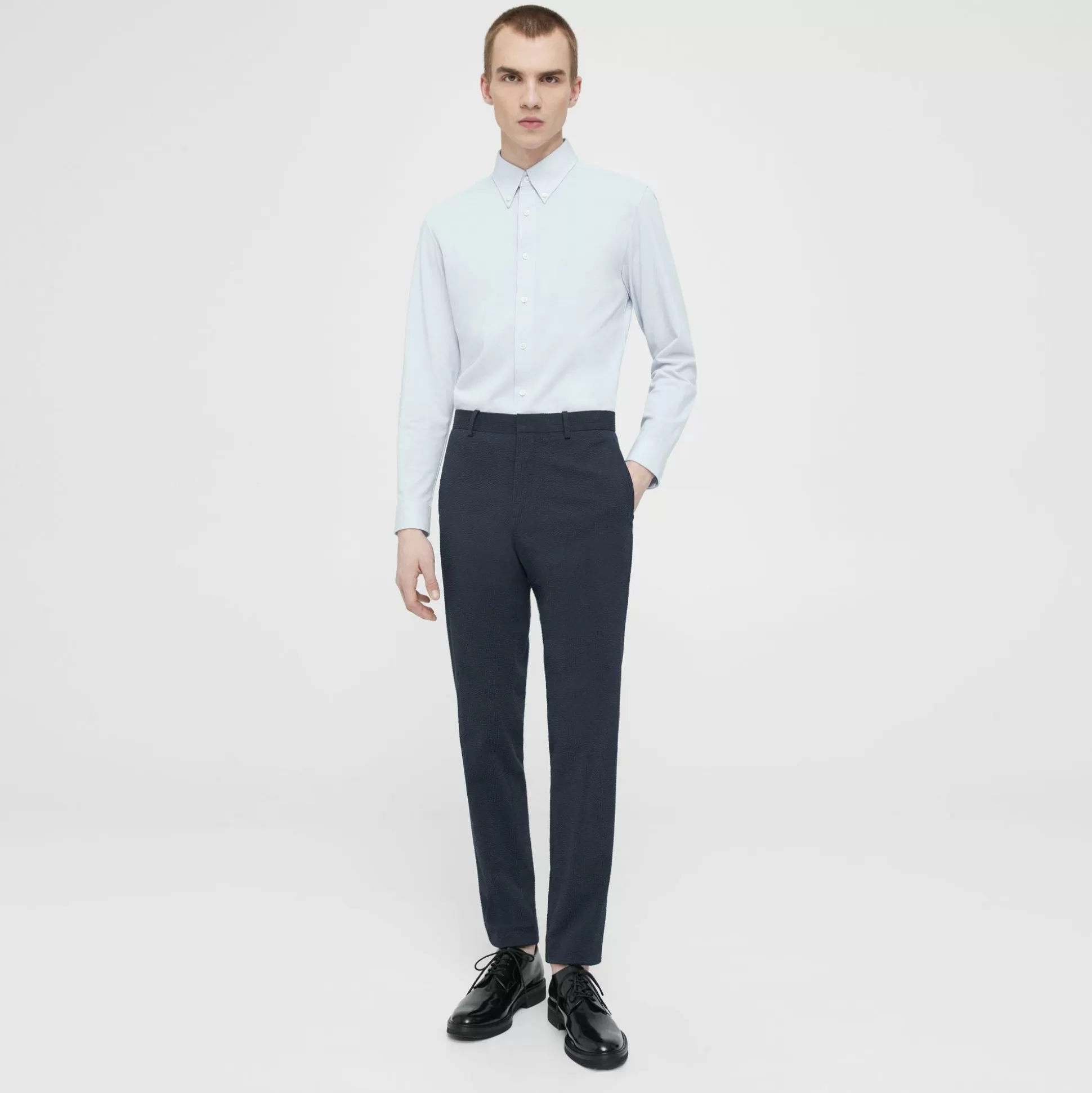 Theory Zaine Pant In Seersucker-Men Suits | Pants